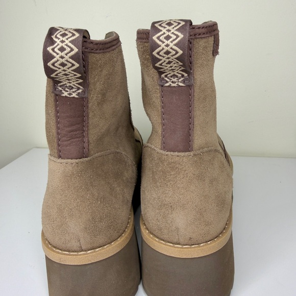 UGG Women Cityfunc Zip Water-Resistant Platform Bootie Hickory Suede Size 9 New - Picture 6 of 15